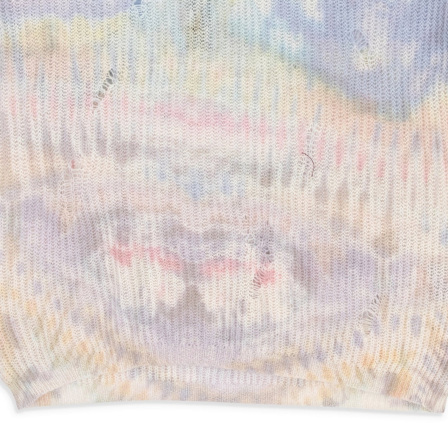 Purple Tie Dye Knit Short Sleeve Shirt