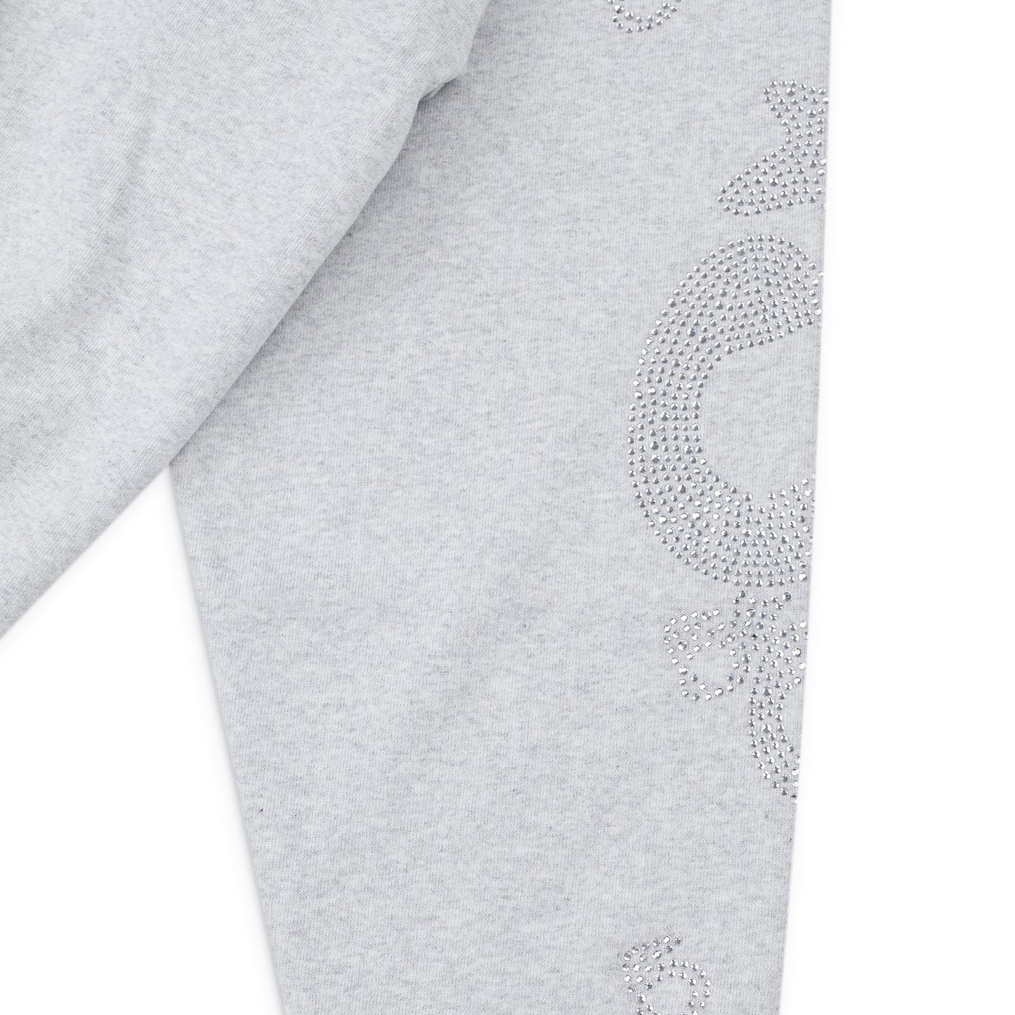 Grey Rhinestone Beluga Hoodie