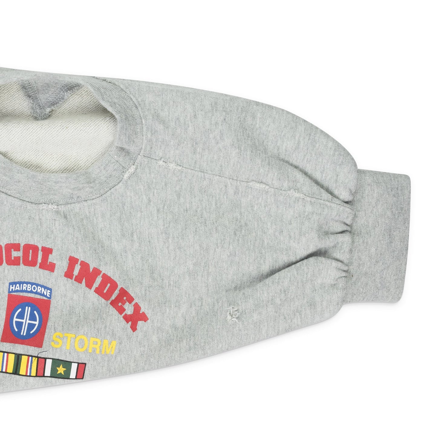 Melange Grey Reconstructed Zip Hoodie