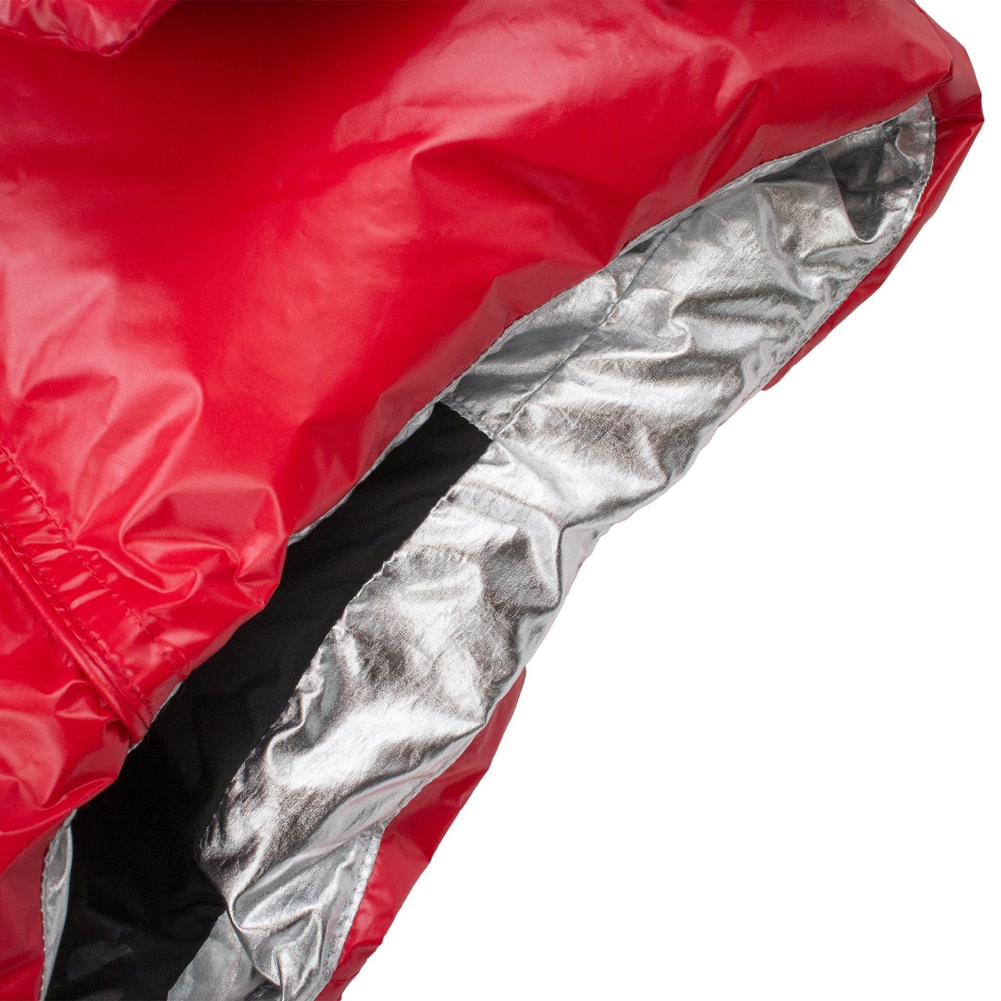 Red Nylon Puffer Vest