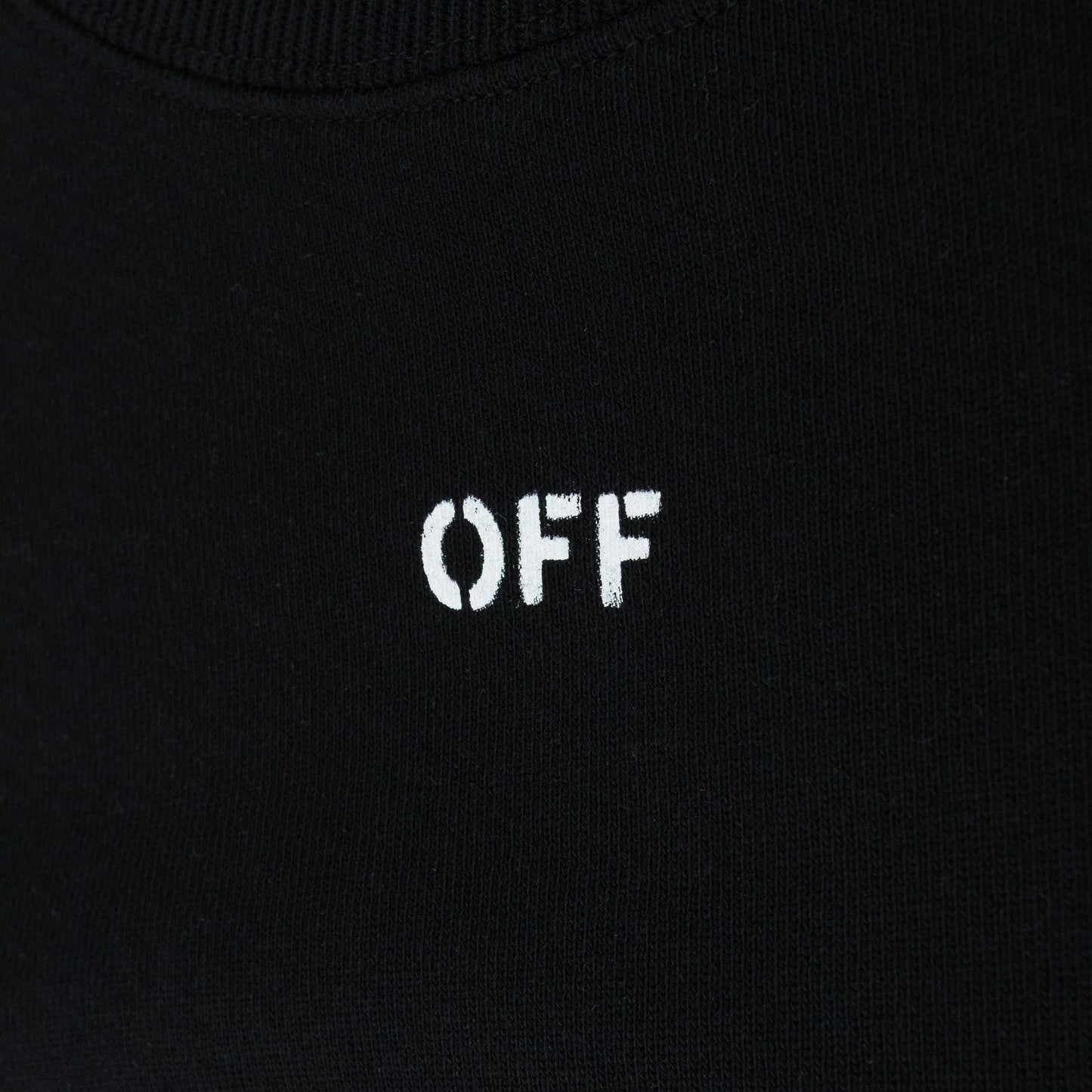 Black Cornely Diagonal Crewneck