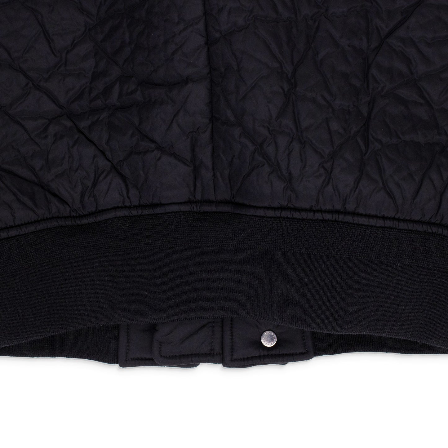 Black Tonal Crinkle Bomber