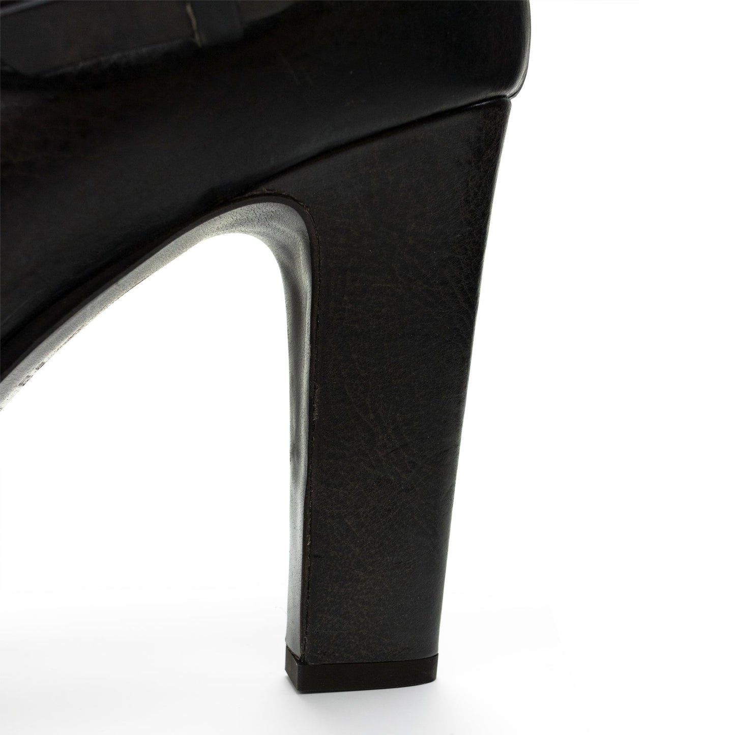 BROWN ANKLE STRAP HEELS