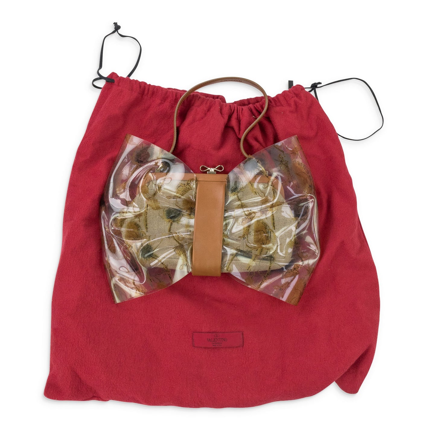 CLEAR/BROWN CLEAR PVC SINGLE SHOULDER BAG