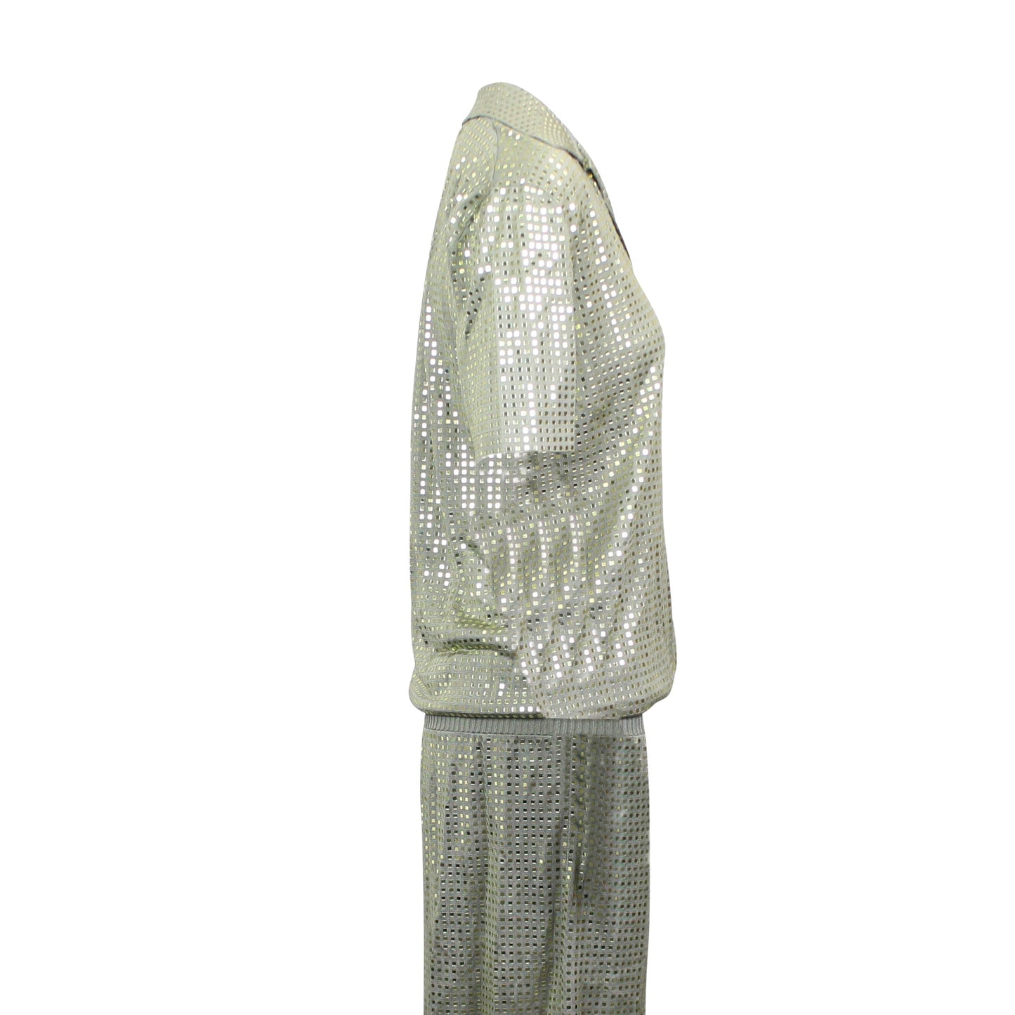 BOTTEGA VENETA Sage Green Silk Mirrored Dress