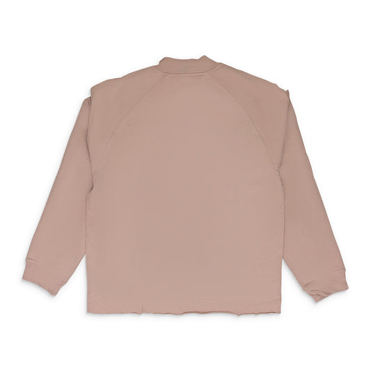 MOCK NECK LONG SLEEVE MUSHROOM SWEATSHIRT